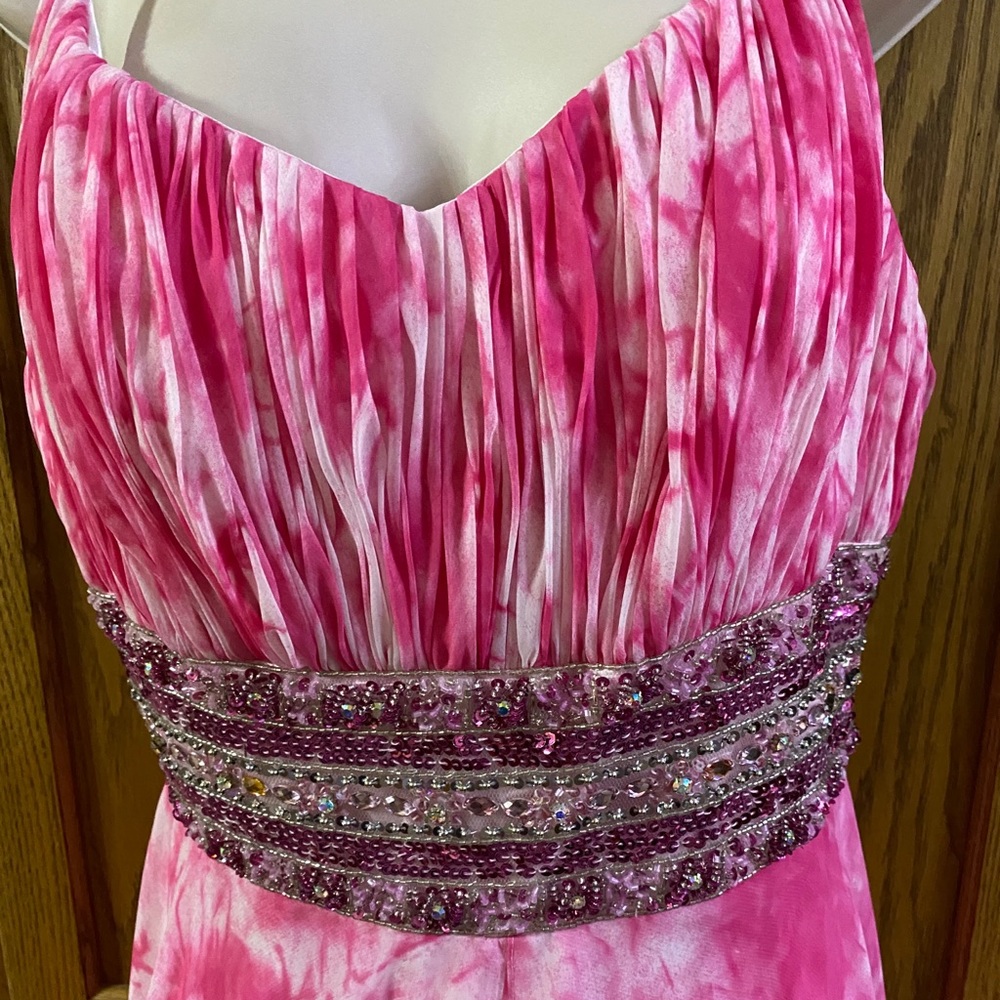 Alexia “Blush Prom” Pink gown with beading 14